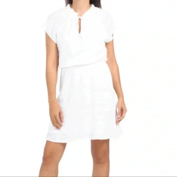 NEW Anthropologie Cloth & Stone Linen/Cotton Blend Fit and Flare Mini Dress Sz S - Picture 1 of 8
